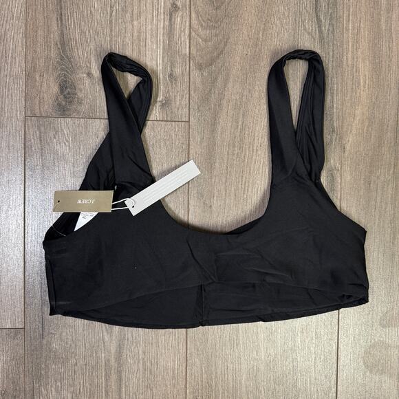 J.Crew Classic Sculpt Claudia Bikini Top WMNS L Black Removable Pads Lightweight - Picture 7 of 9
